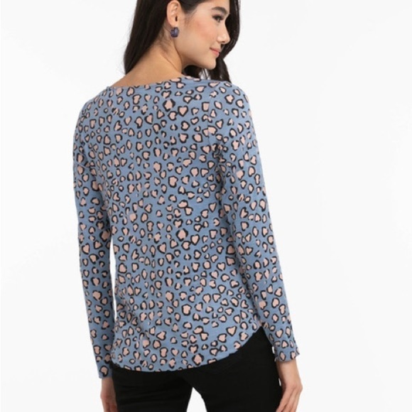 ⭐️nwt Ricki’s Eco-Friendly Printed Scoop Neck Hacci Tee⭐️ - Picture 3 of 11